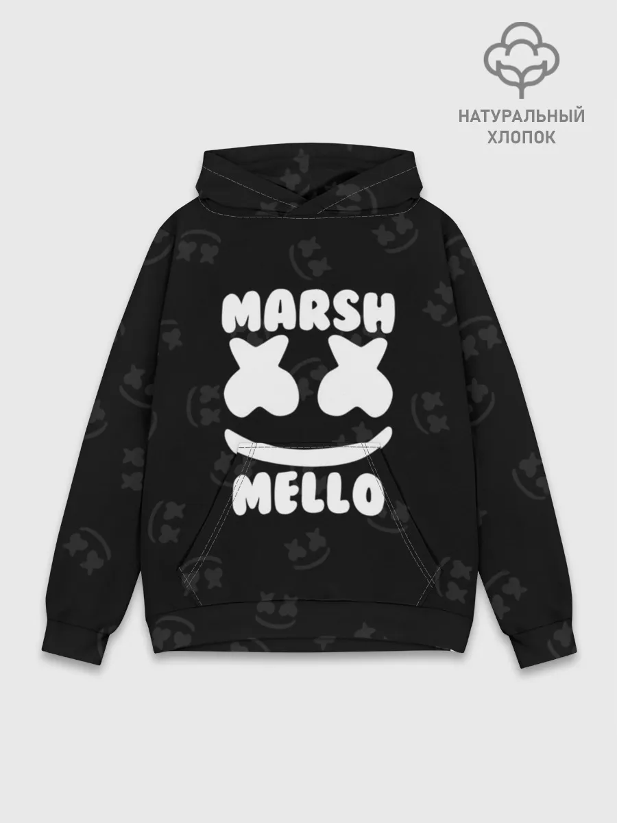 Худи мужской база хлопок / Marshmello 7