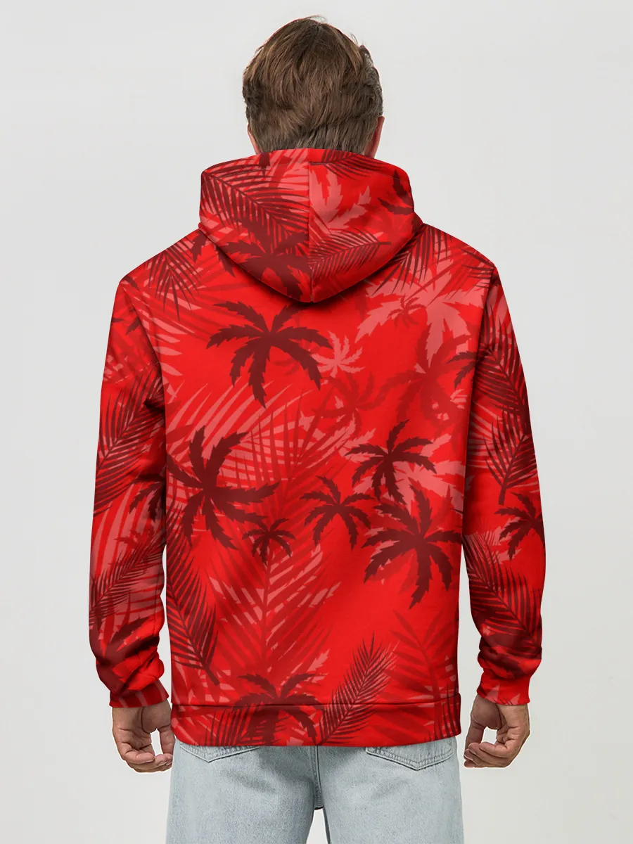 Худи мужской база хлопок / ПАЛЬМЫ / ТРОПИКИ / ЛЕТО