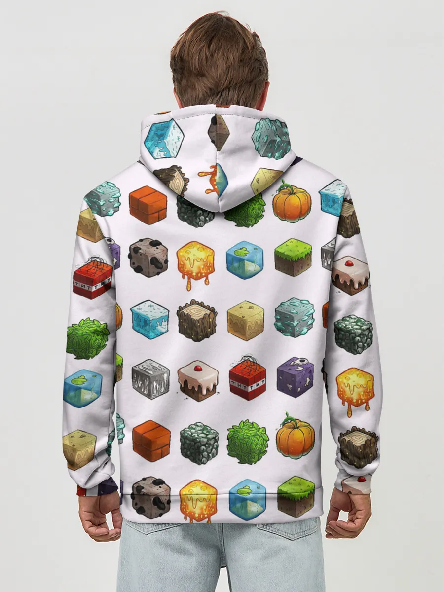 Худи мужской база хлопок / Minecraft