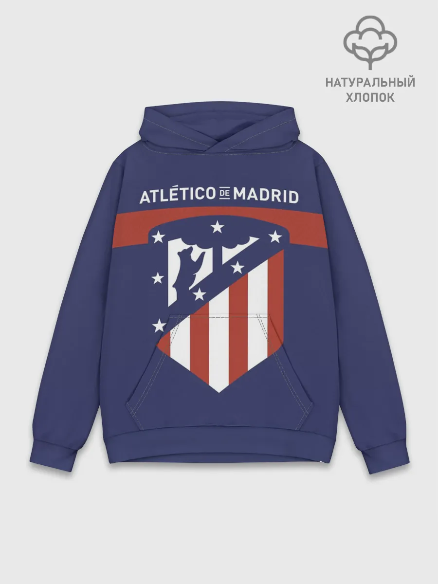 Худи мужской база хлопок / Atletico de Madrid