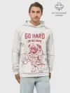 Худи мужской база хлопок / GO HARD