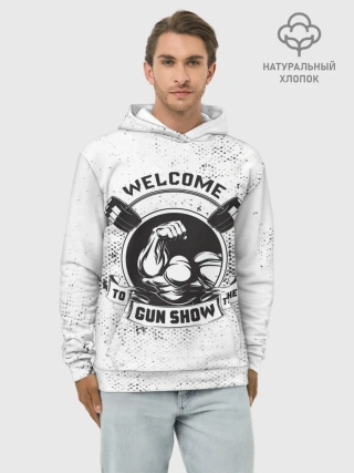 Худи мужской база хлопок / Gun show