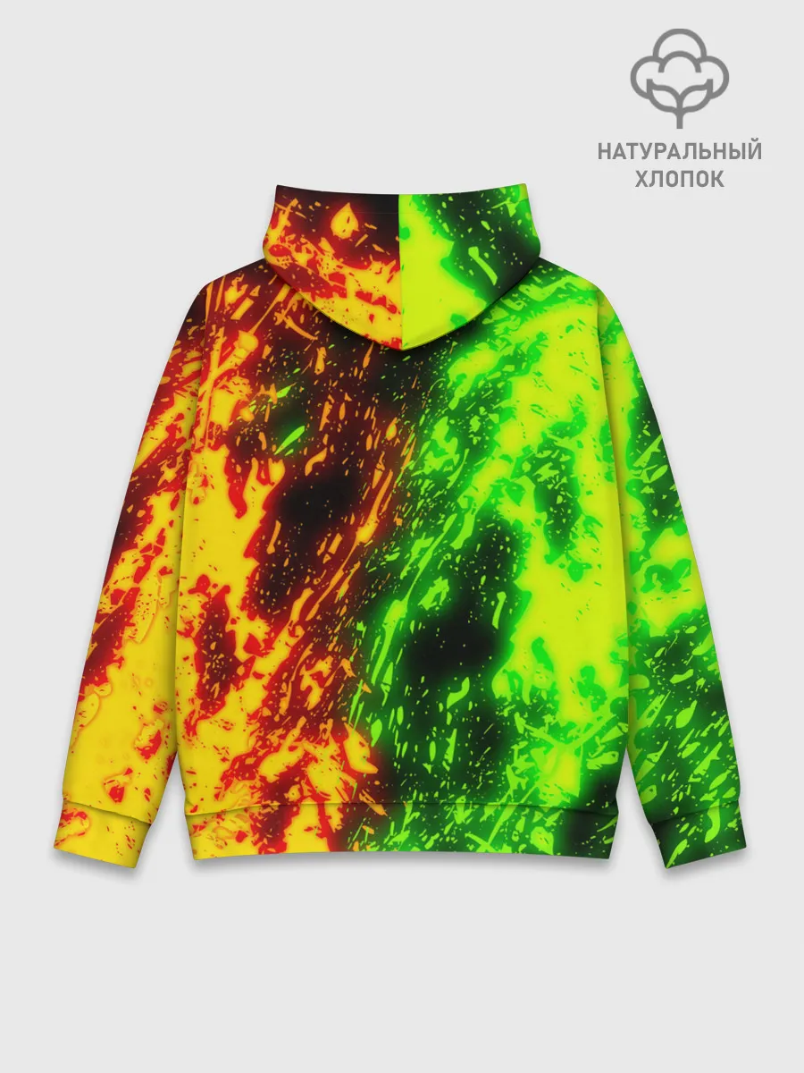 Худи мужской база хлопок / TOXIC FLAME