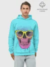 Худи мужской база хлопок / Череп В Очках