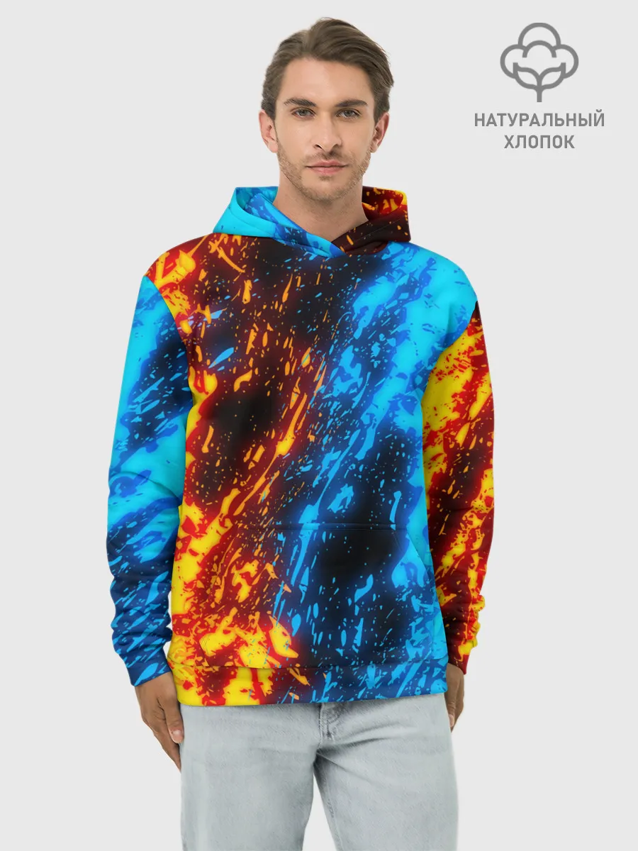 Худи мужской база хлопок / БИТВА ОГНЕЙ