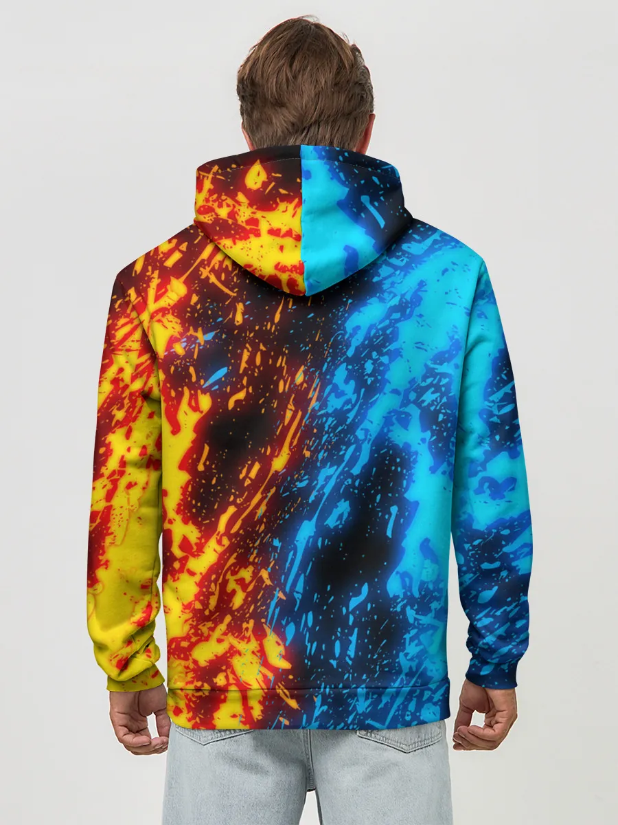 Худи мужской база хлопок / БИТВА ОГНЕЙ