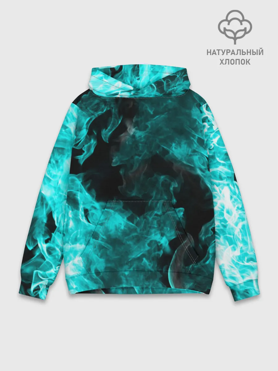 Худи мужской база хлопок / ОГОНЬ