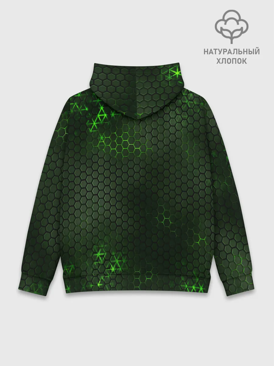 Худи мужской база хлопок / ЗЕЛЕНАЯ БРОНЯ / GREEN STEEL