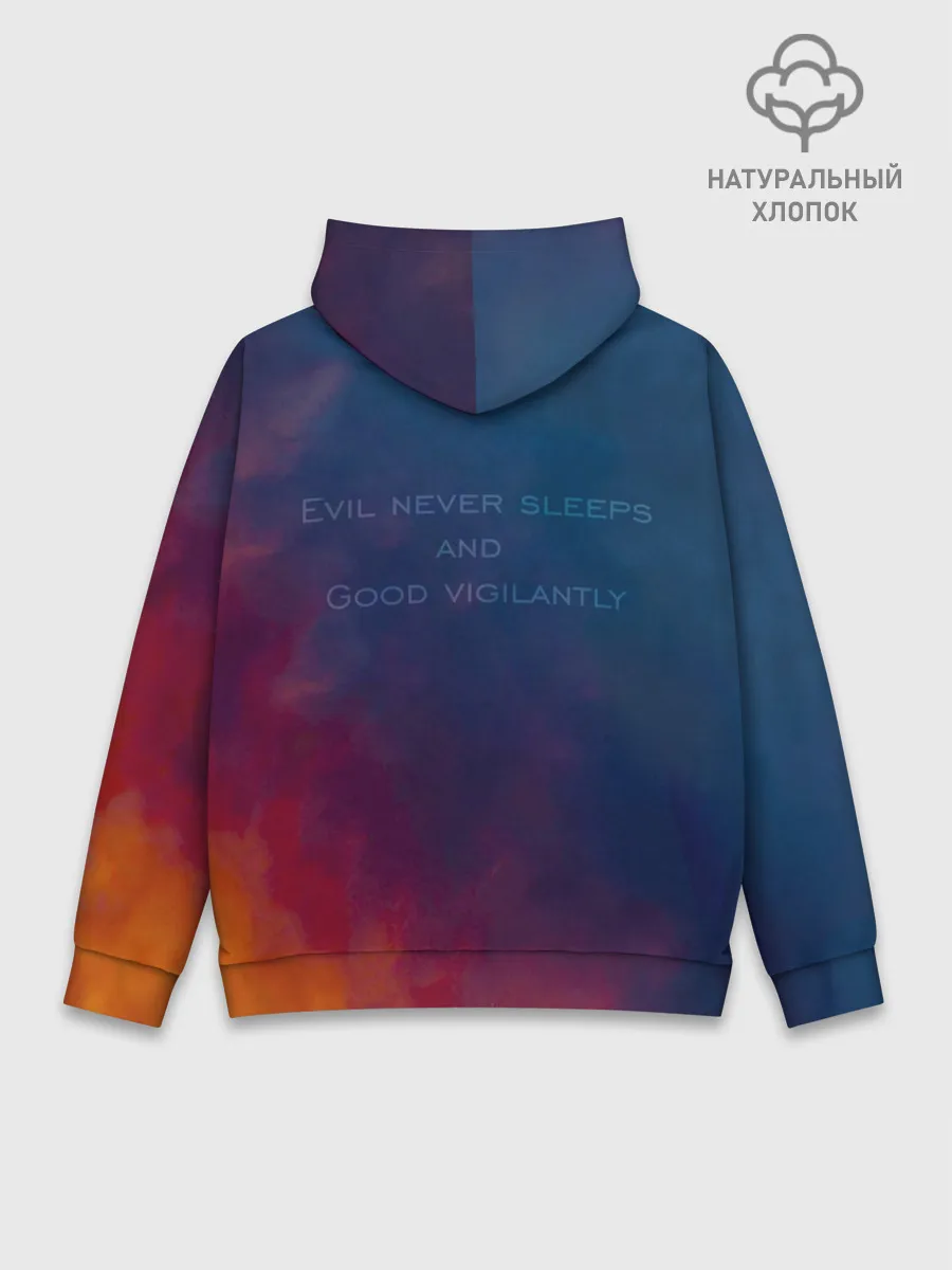 Худи мужской база хлопок / Кроули и Азирафель