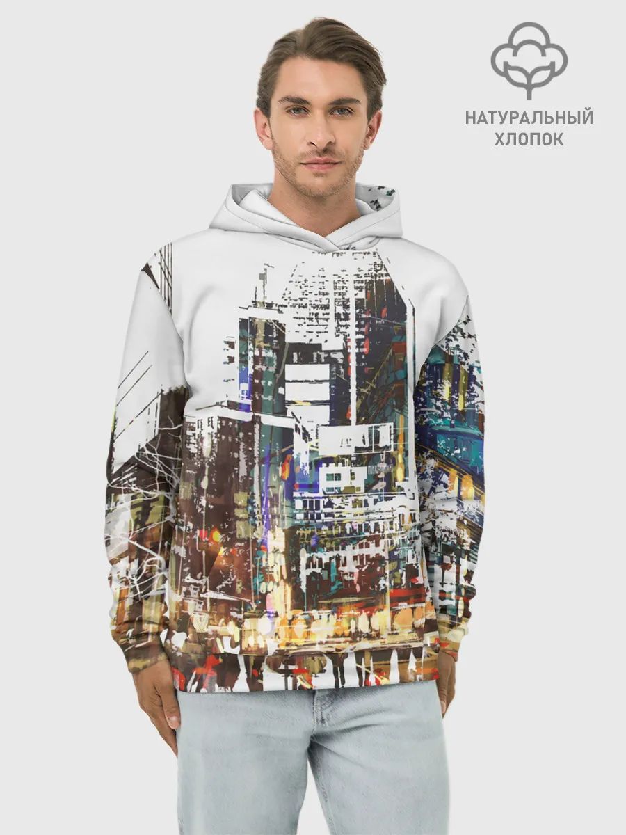 Худи мужской база хлопок / Мегаполис