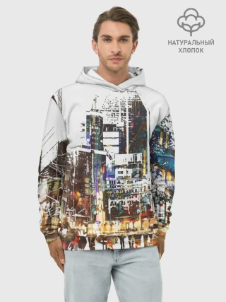 Худи мужской база хлопок / Мегаполис