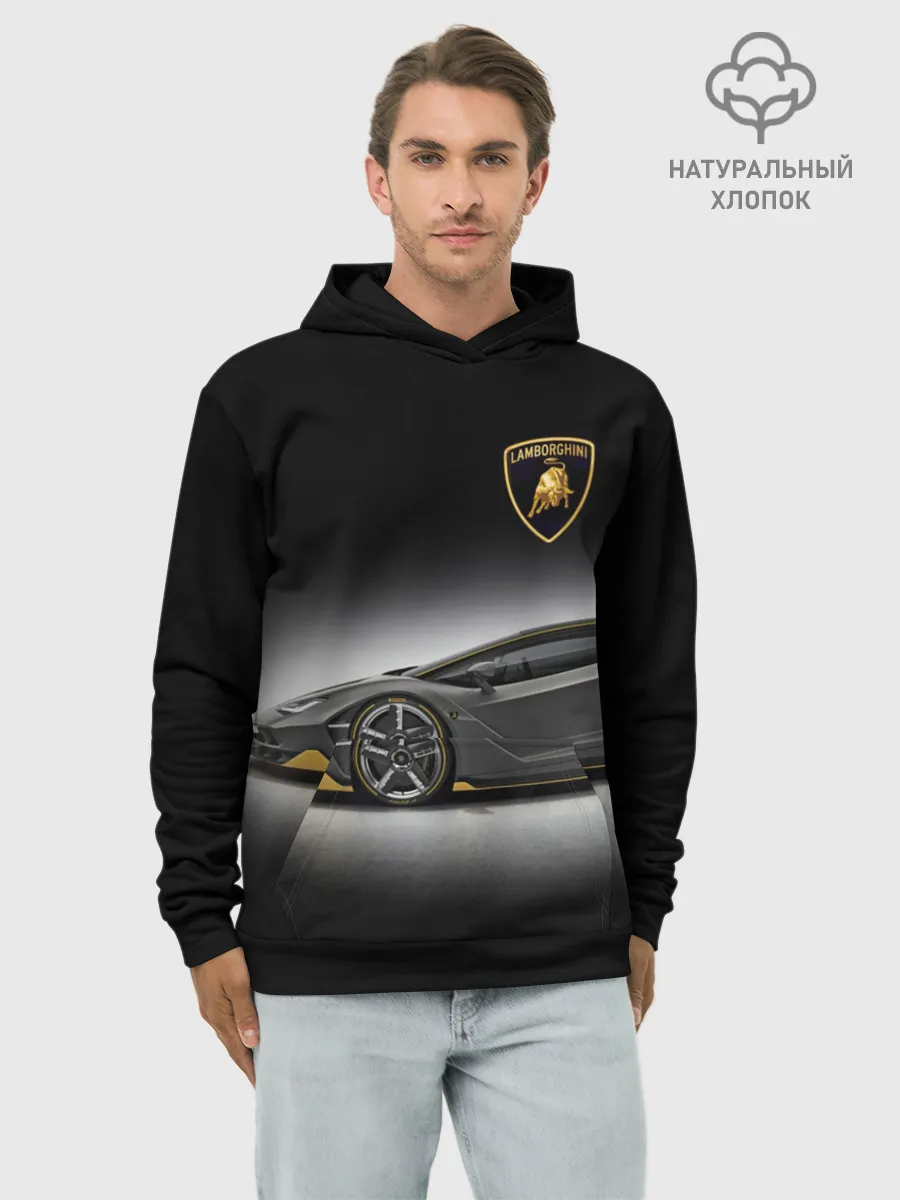 Худи мужской база хлопок / Lambo