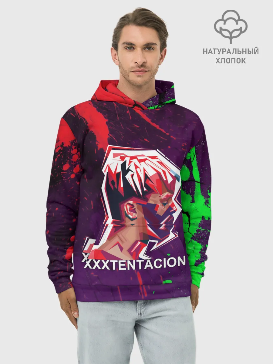 Худи мужской база хлопок / XXXTENTACION.
