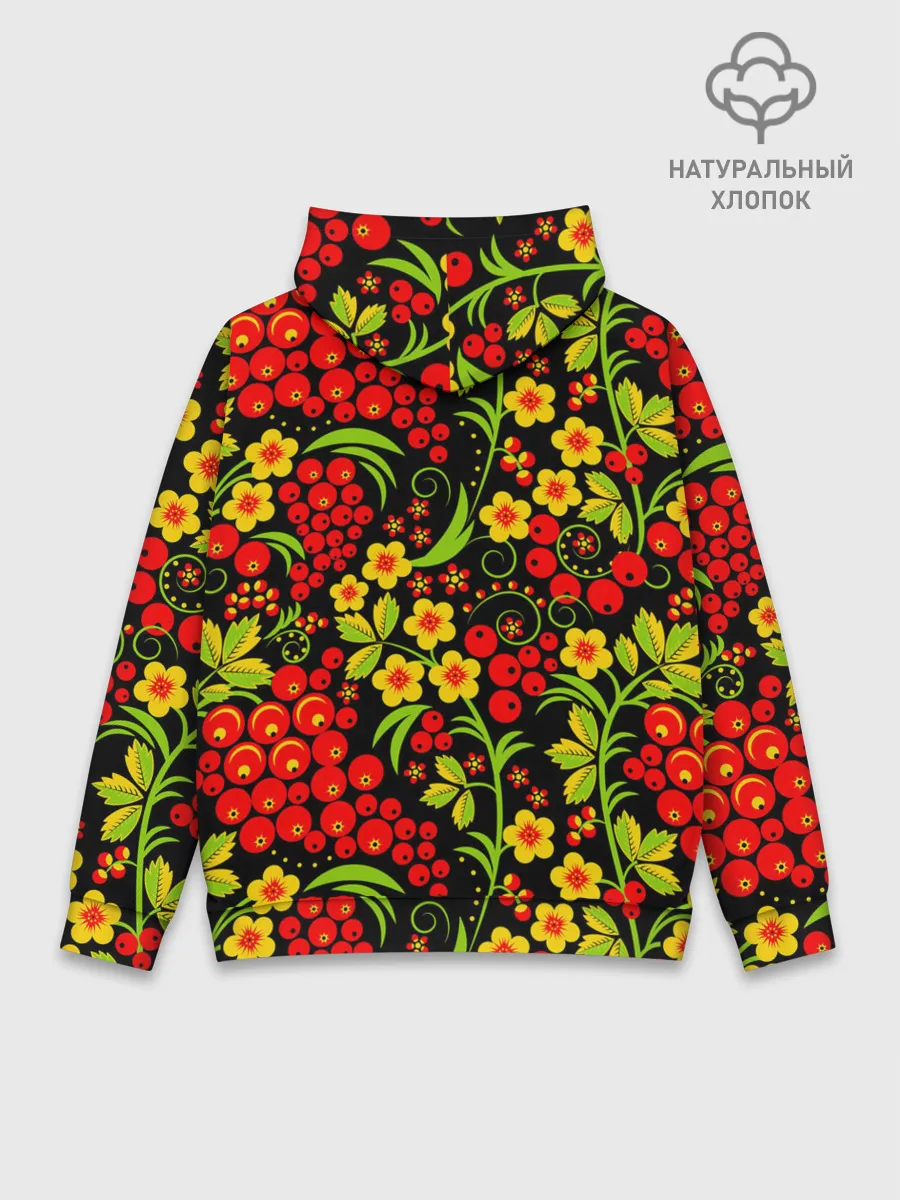 Худи мужской база хлопок / Хохлома