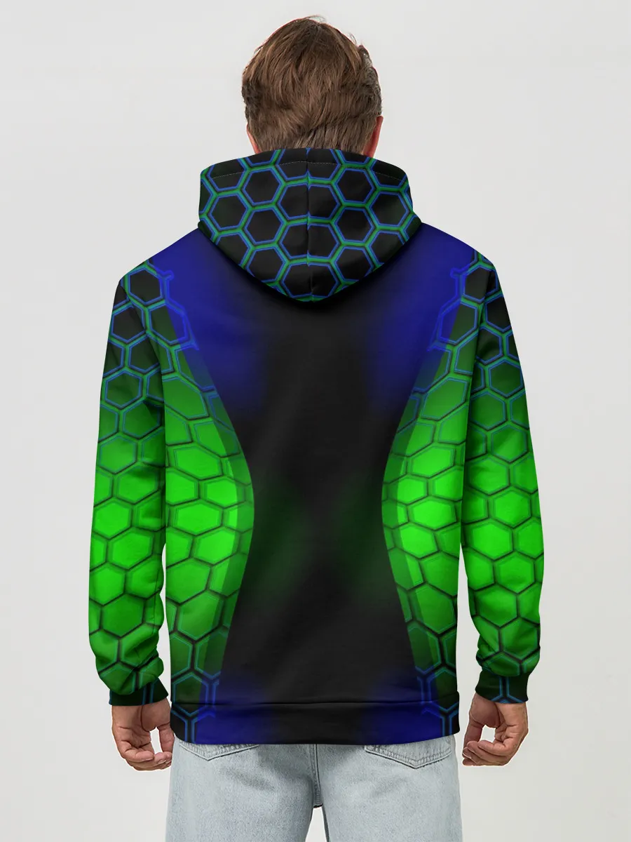 Худи мужской база хлопок / Паук на ночной охоте