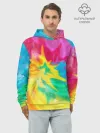 Худи мужской база хлопок / Tie-Dye