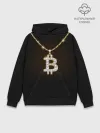 Худи мужской база хлопок / Бриллиантовый биткоин