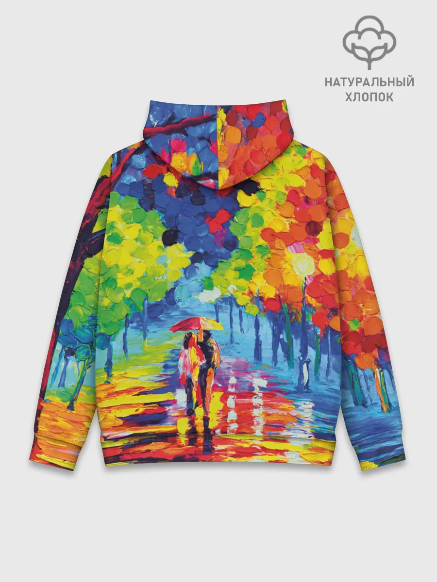 Худи мужской база хлопок / Осенний бульвар