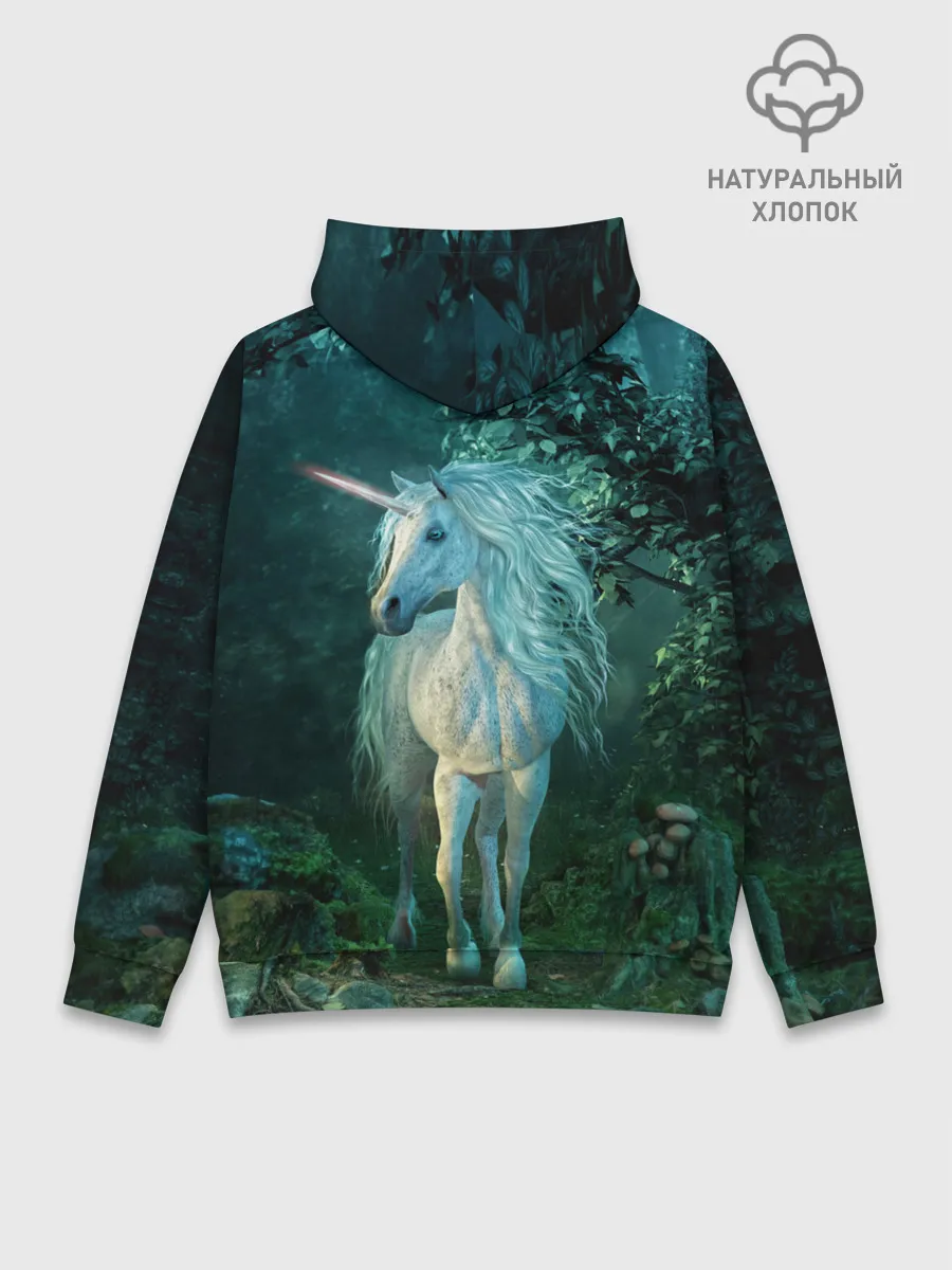 Худи мужской база хлопок / Единорог