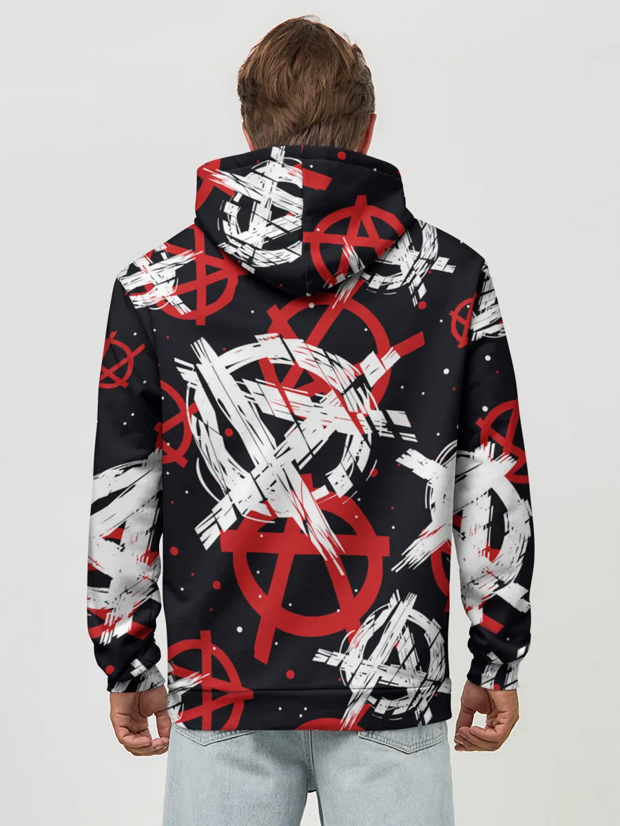 Худи мужской база хлопок / Анархия