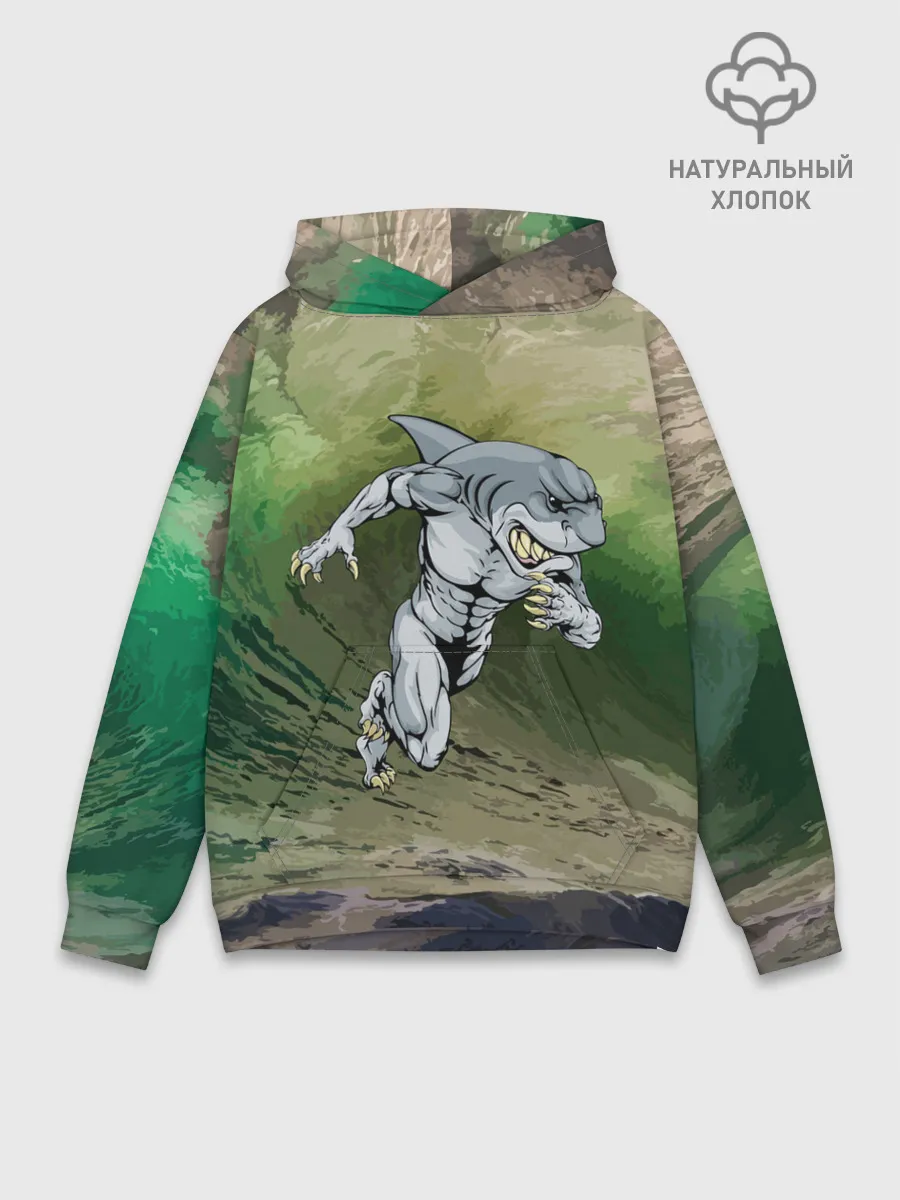 Худи мужской база хлопок / Great White