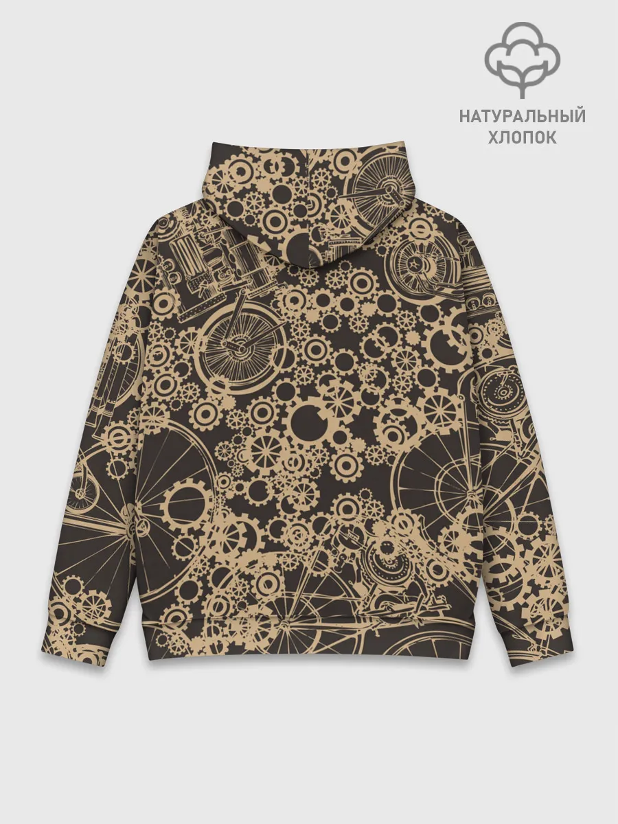 Худи мужской база хлопок / Ретро велосипеды