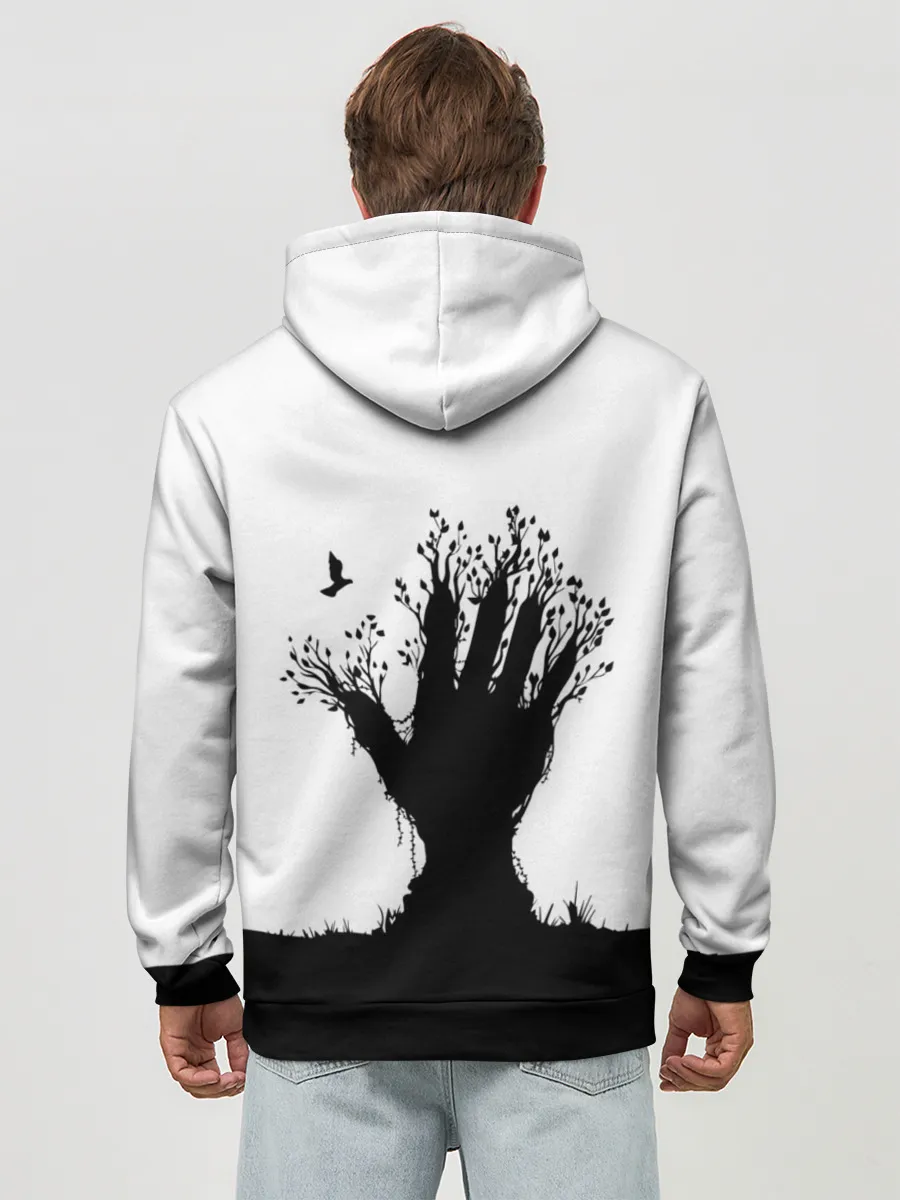 Худи мужской база хлопок / Дерево