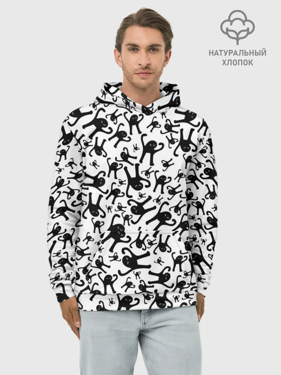 Худи мужской база хлопок / ЪУЪ СЪУКА