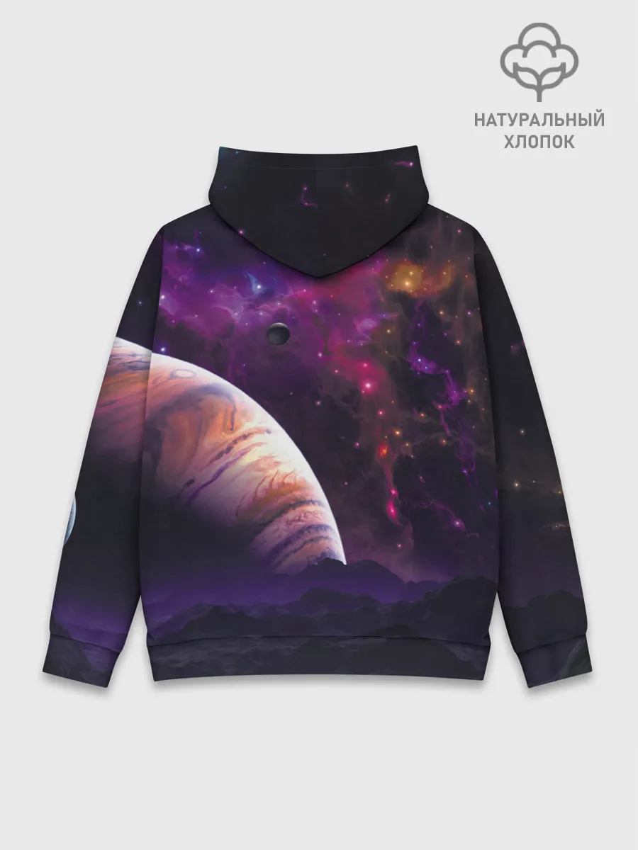Худи мужской база хлопок / Космос