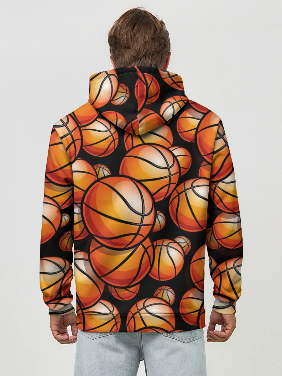 Худи мужской база хлопок / Баскетбольные мячи