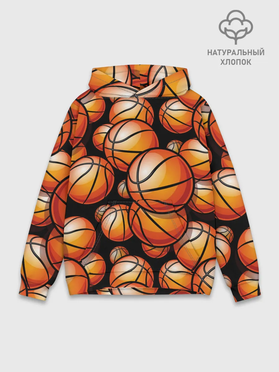 Худи мужской база хлопок / Баскетбольные мячи