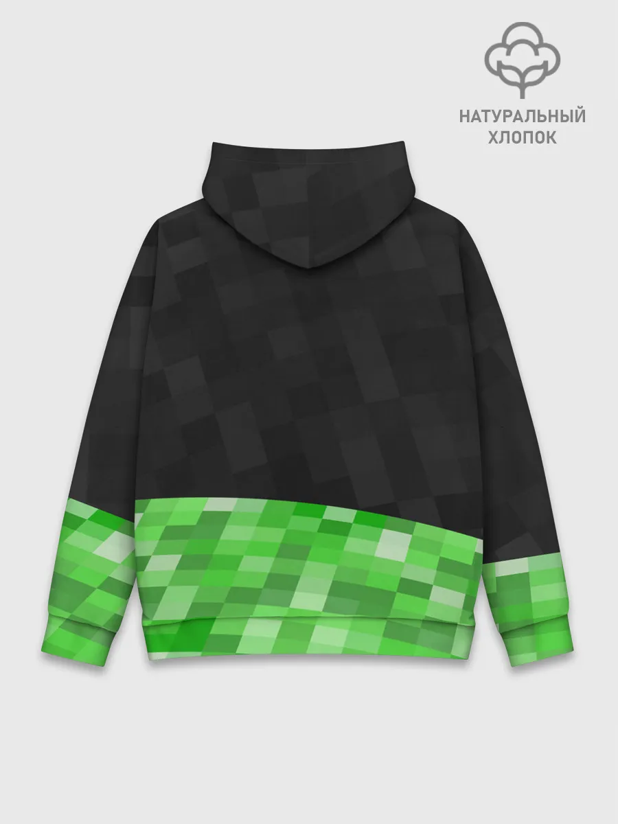 Худи мужской база хлопок / Minecraft EARTH - Котик