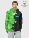 Худи мужской база хлопок / Minecraft EARTH