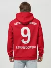 Худи мужской база хлопок / Lewandowski home 19-20