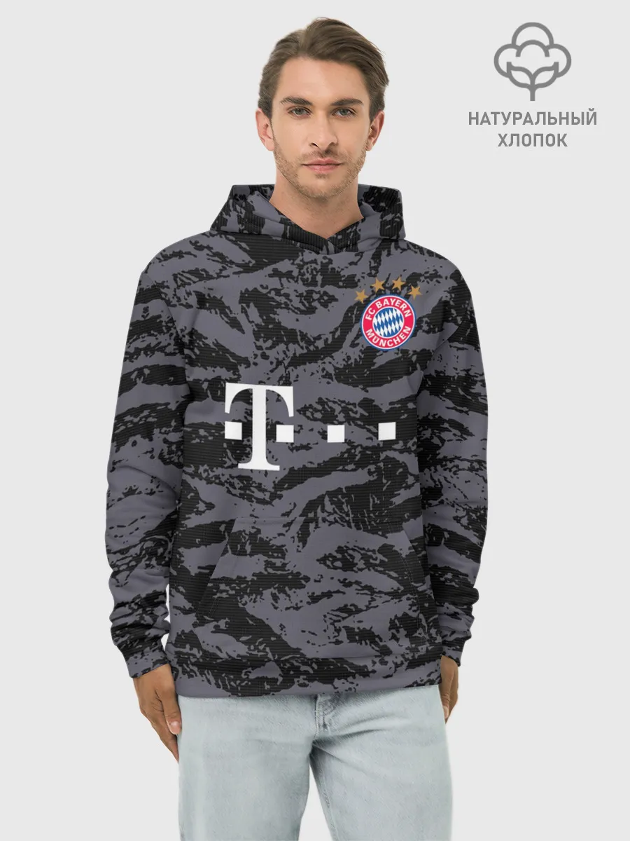 Худи мужской база хлопок / Bayern away gk 18-19