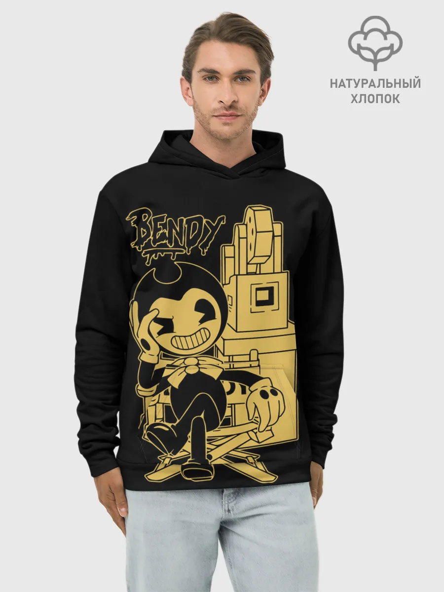 Худи мужской база хлопок / Bendy And The Ink Machine