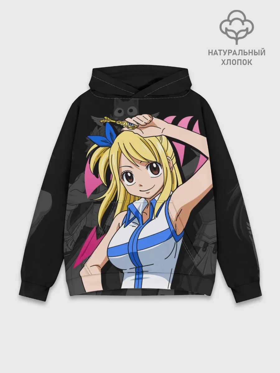 Худи мужской база хлопок / Fairy Tail, Люси