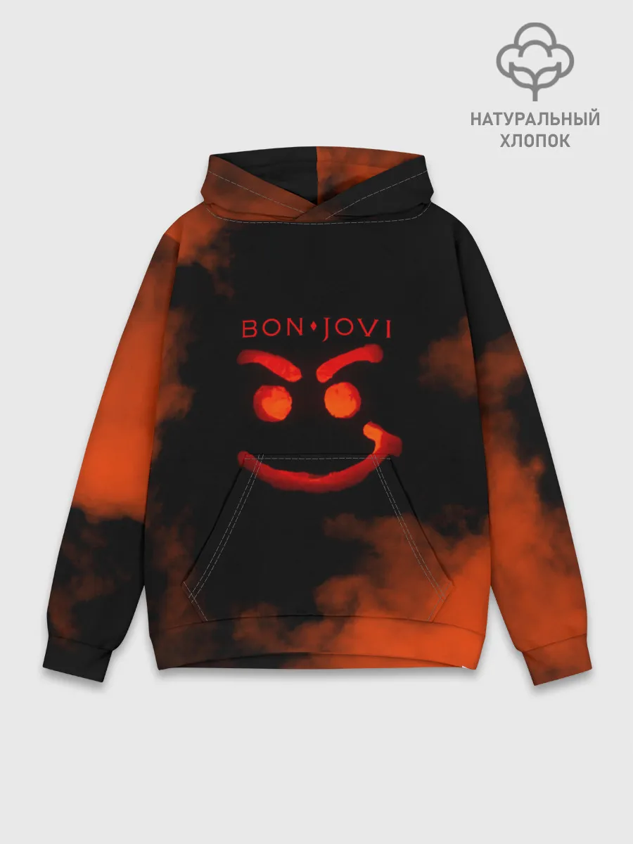 Худи мужской база хлопок / Bon Jovi