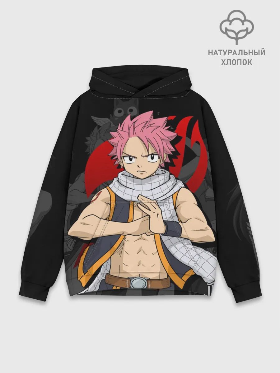 Худи мужской база хлопок / Fairy Tail, Нацу