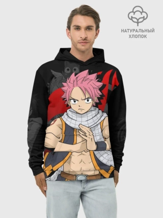 Худи мужской база хлопок / Fairy Tail, Нацу