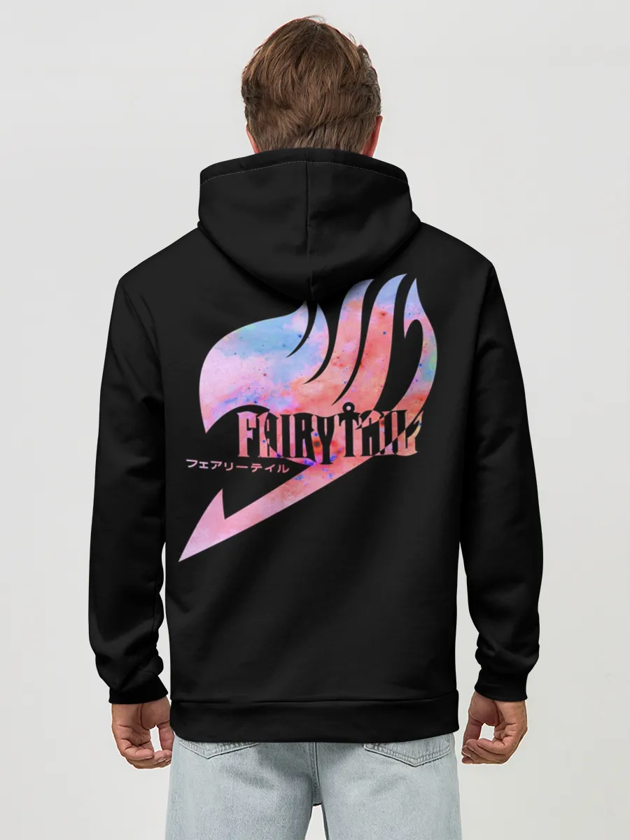 Худи мужской база хлопок / радужный символ Фейри Тейл