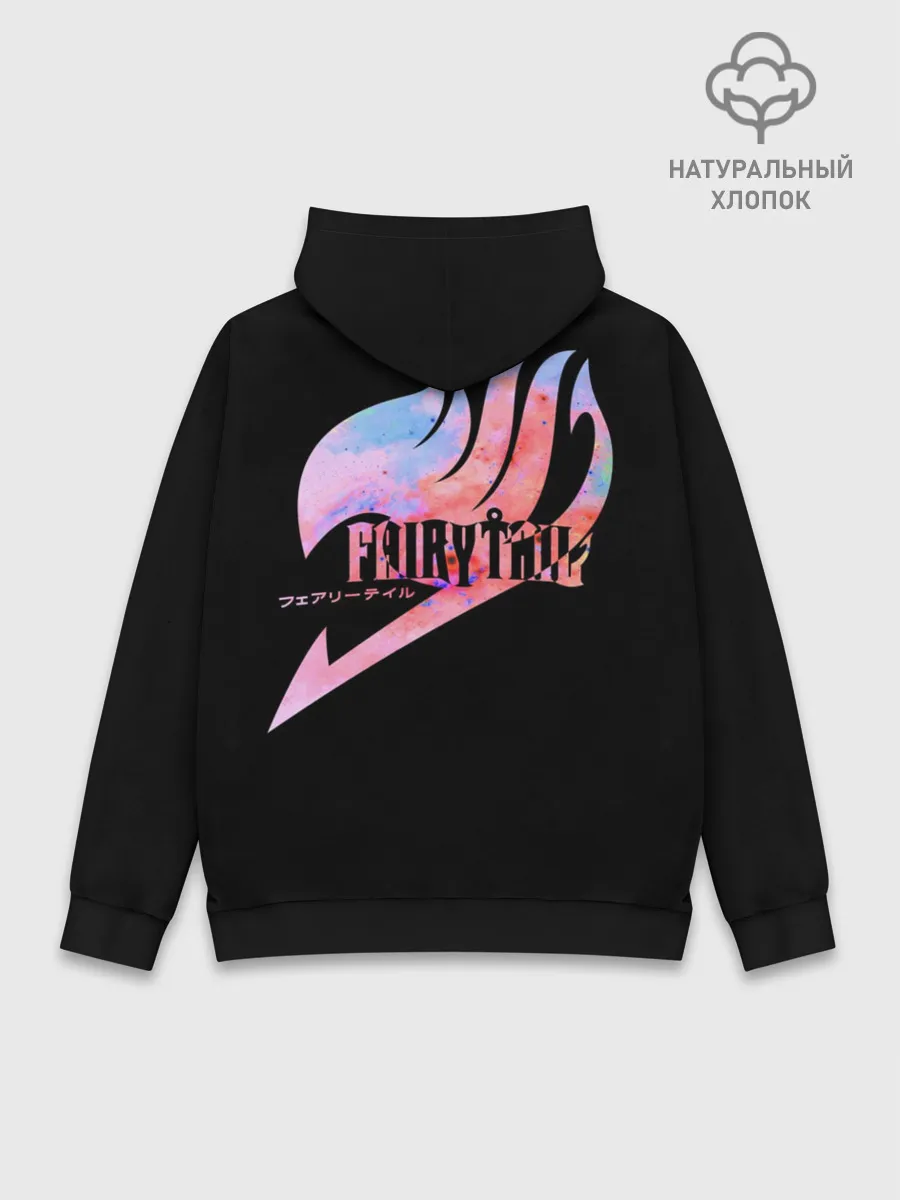 Худи мужской база хлопок / радужный символ Фейри Тейл