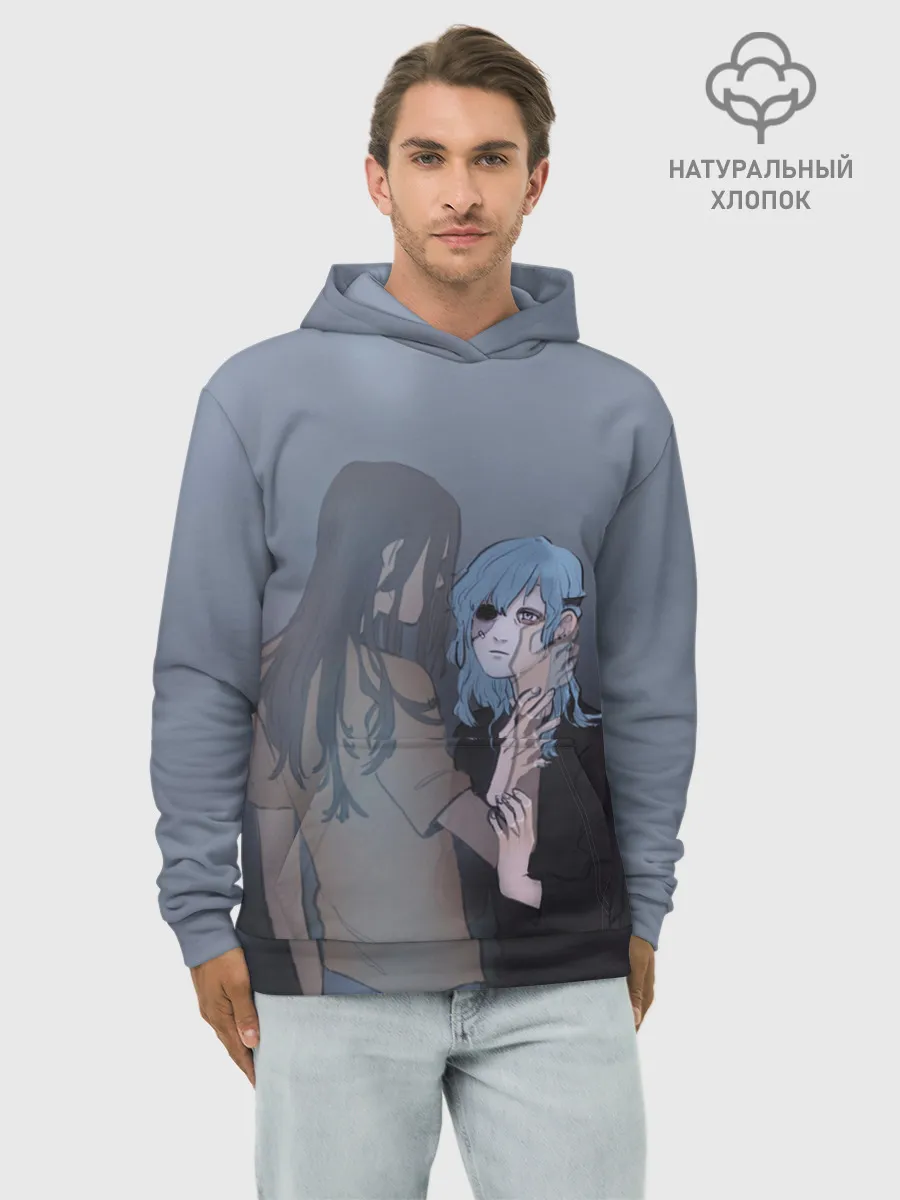 Худи мужской база хлопок / Sally Love