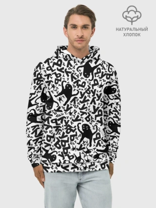 Худи мужской база хлопок / ЪУЪ