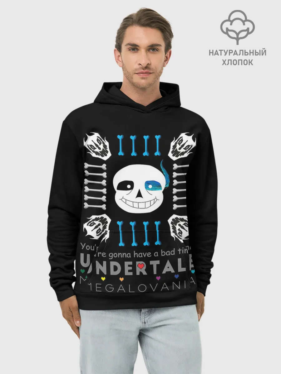 Худи мужской база хлопок / Undertale