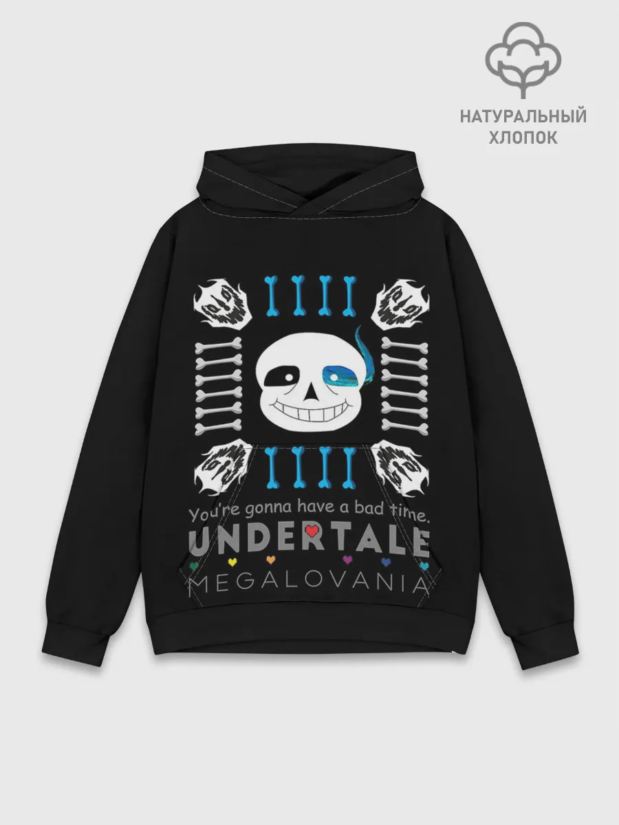 Худи мужской база хлопок / Undertale