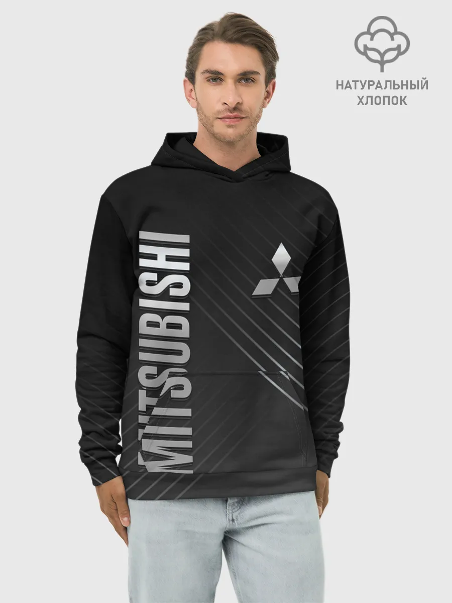 Худи мужской база хлопок / Mitsubishi
