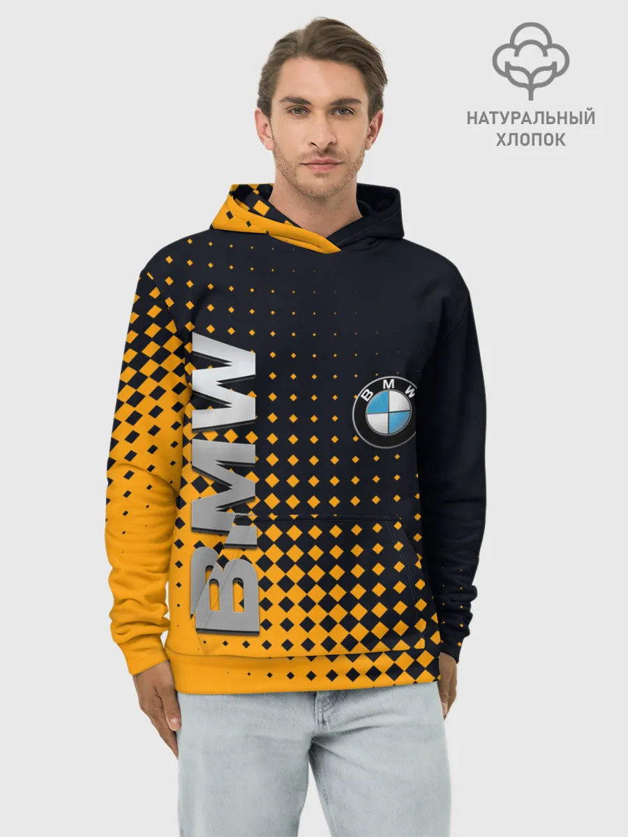 Худи мужской база хлопок / BMW