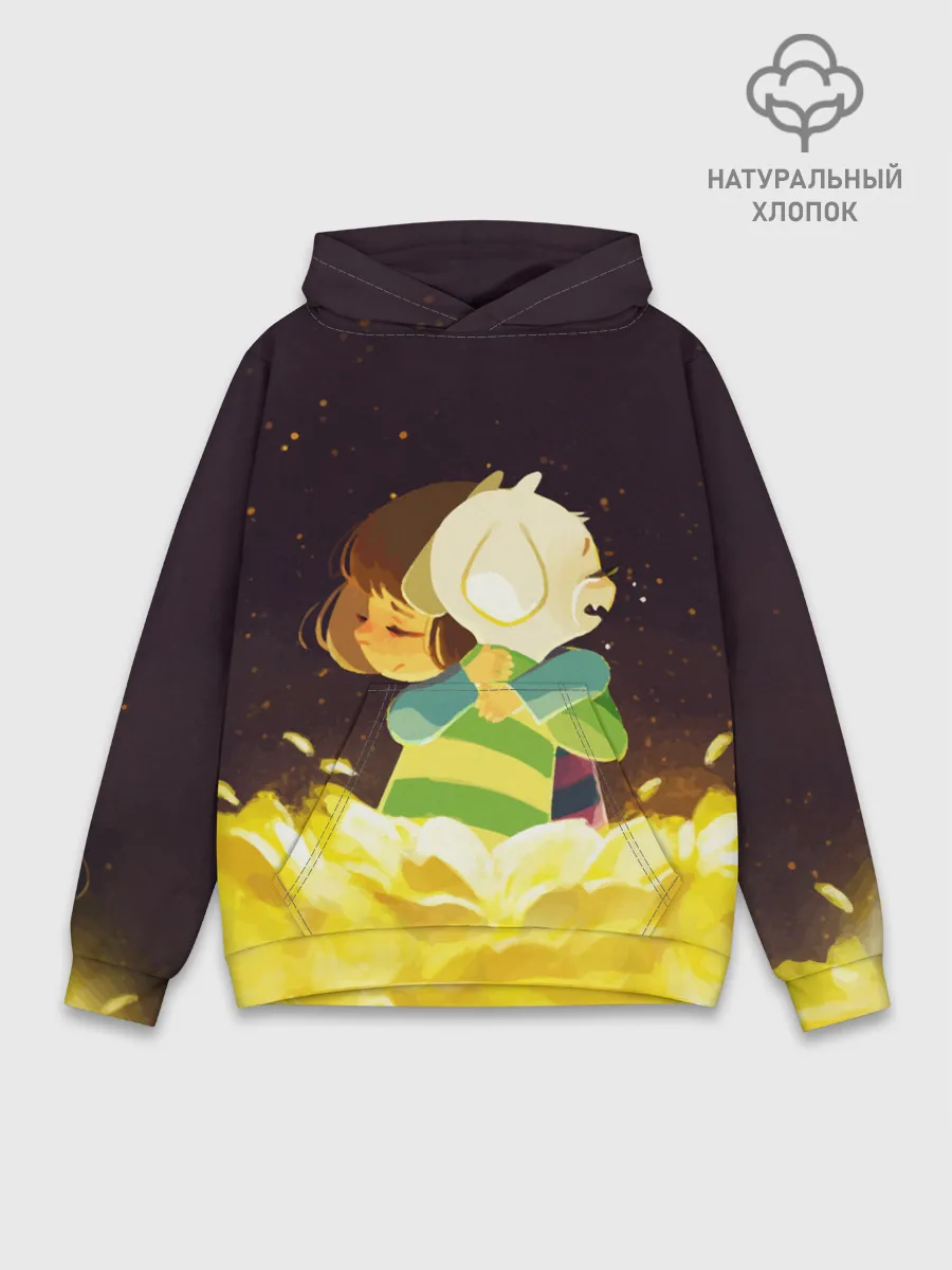 Худи мужской база хлопок / Фриск и Азриэль - UNDERTALE