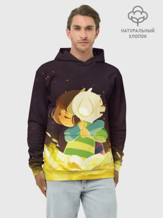 Худи мужской база хлопок / Фриск и Азриэль - UNDERTALE